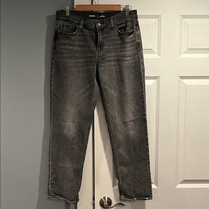 Old Navy Women's Boyfriend mi-rise Jeans - dark grey